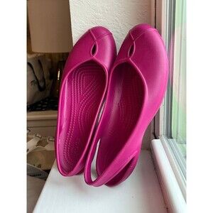 Crocs Women’s Olivia II Ballet Flats in Berry Pink Size 7